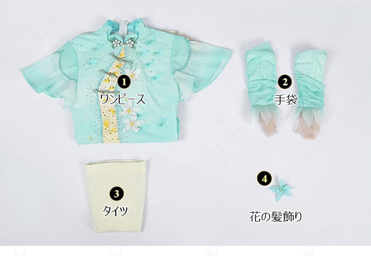 結束いのり ジュニアSP コスプレ衣装のセット内容展示