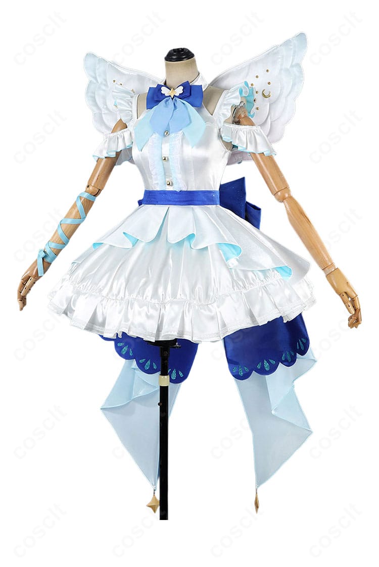 μ'sエンジェル風コスプレ衣装を側面から見たシルエット