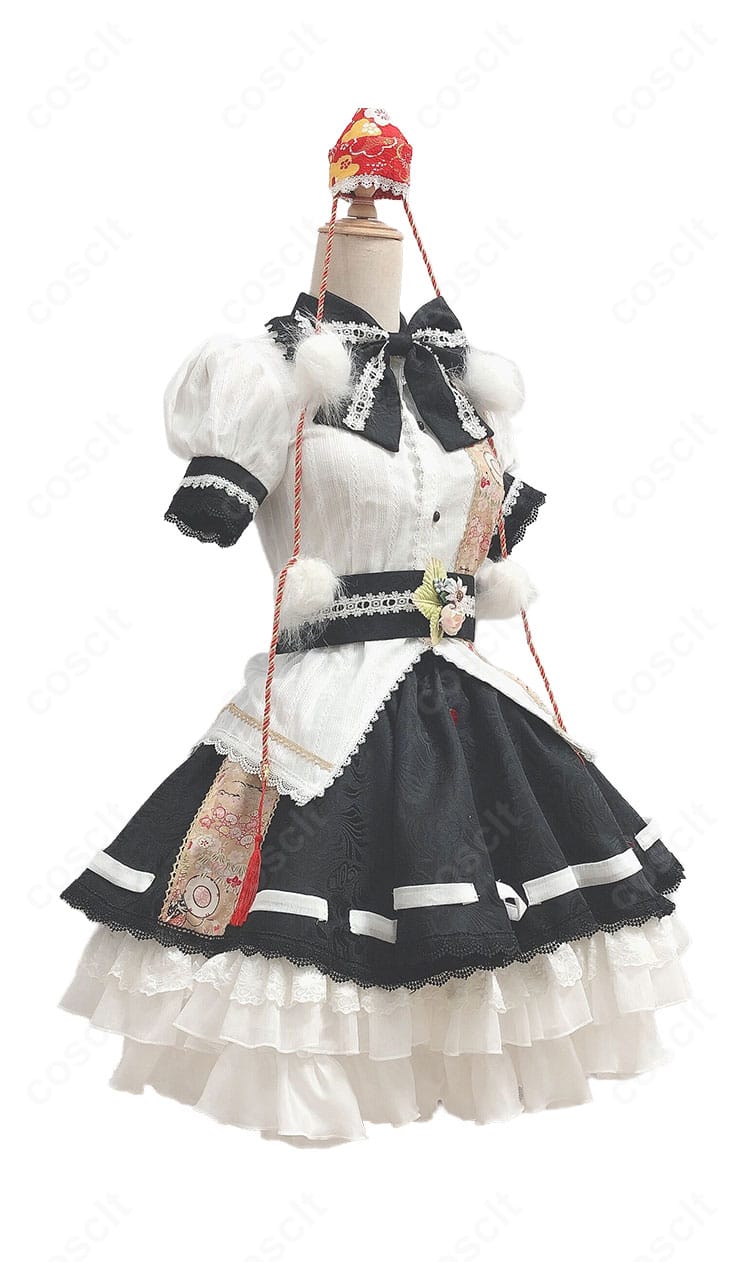 東方ダンマクカグラ 射命丸 文 コスプレ衣装の右側ディテール