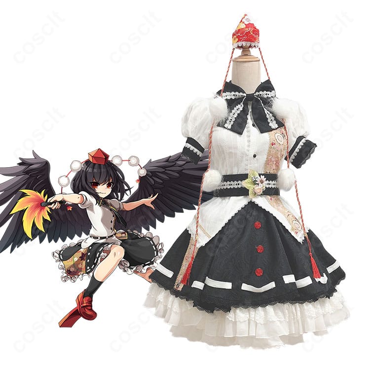 東方ダンマクカグラ 射命丸 文のキャラクターイメージとコスプレ衣装の商品展示