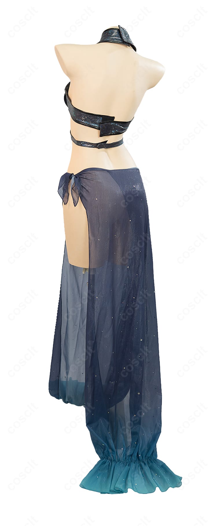 リトルマーメイド 水着風コスプレ衣装の背面デザインを確認できる商品画像