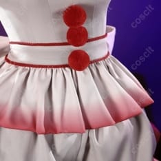 IT／イット HORROR美少女 ペニーワイズ（2017）コスプレ衣装 - 3枚目の画像（サムネイル）