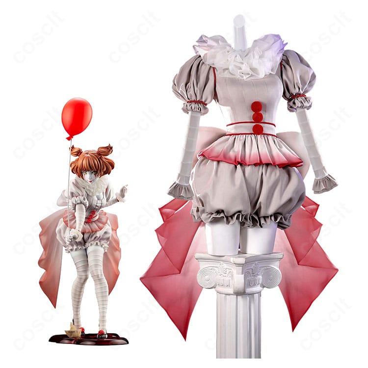 IT/イット HORROR美少女 ペニーワイズ(2017)のキャラクター画像とコスプレ衣装の商品展示画像