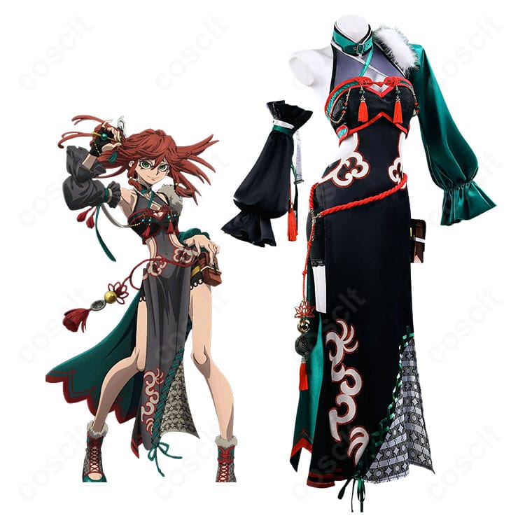 ガチアクタ リヨウ・リーパー ディープオリエンタル衣装のキャラクター画像とコスプレ衣装の比較