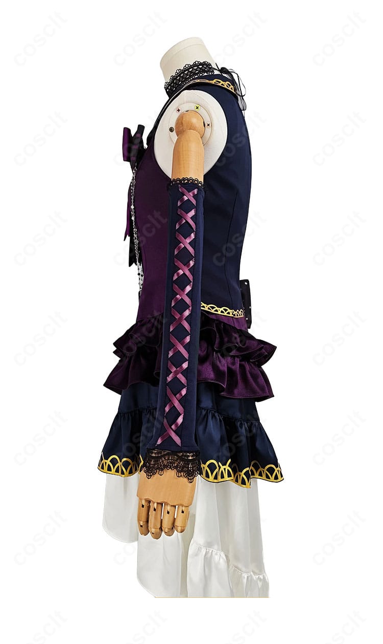 湊友希那 ステージ衣装コスプレ衣装の左袖部分の細部
