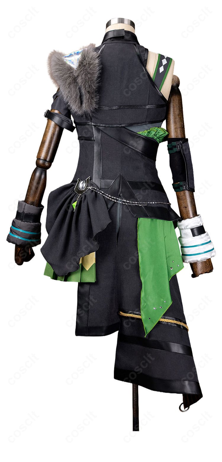 ウマ娘 タイトルホルダー 勝負服コスプレ衣装の背面全体図