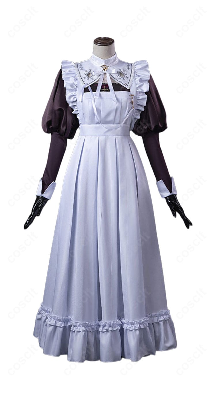 壱百満天原サロメ メイド服・シスター服コスプレ衣装の正面全体