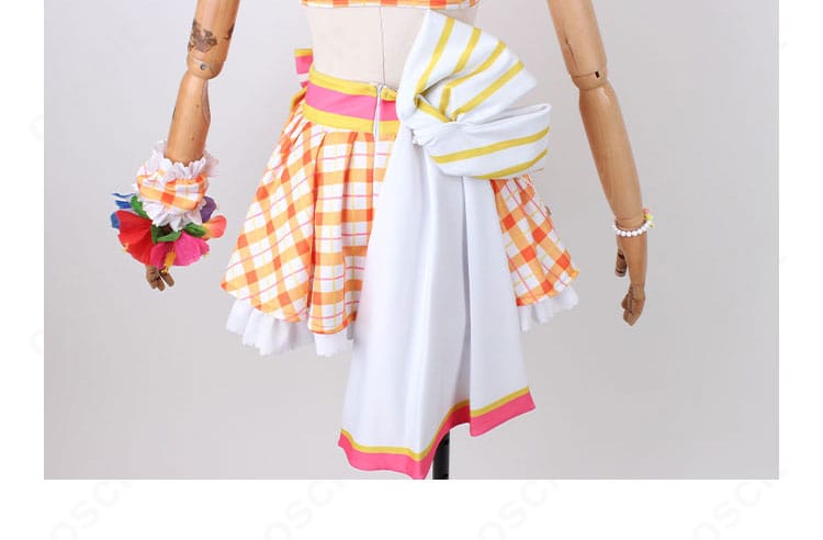 スペシャルウィーク 水着コスのスカート背面デザイン。大胆な蝶結びで360度可愛い印象を与える構成