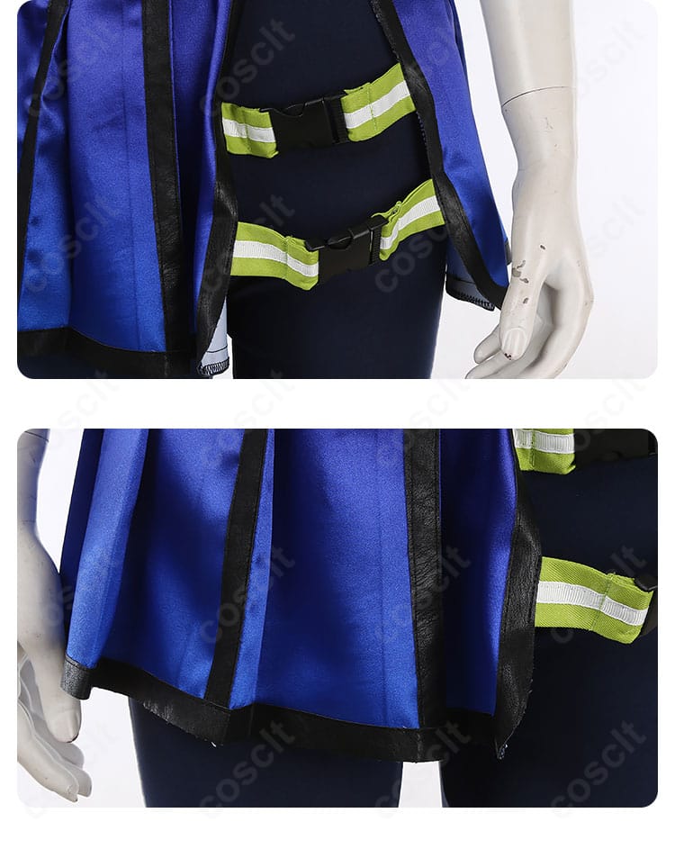 ウマ娘 勝負服 スカート裾アップ。繊細なプリーツとコントラスト配色の見え方