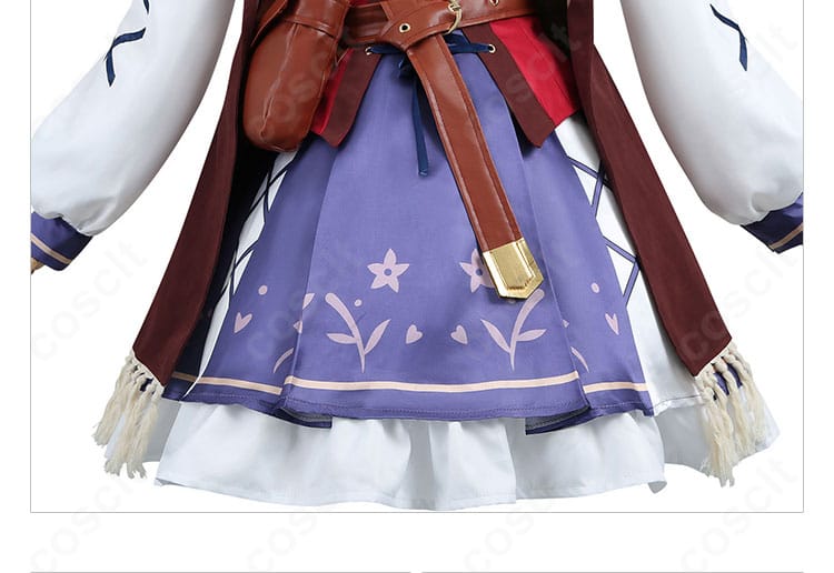 ウマ娘 コスプレ スカート正面のラインとプリーツを示すカット