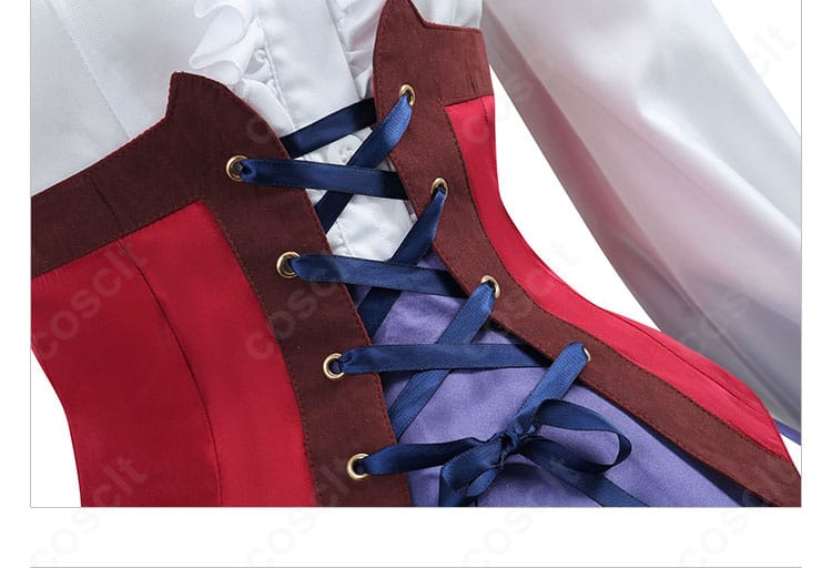 マチカネタンホイザ 勝負服コスプレのコルセットベルト細部拡大