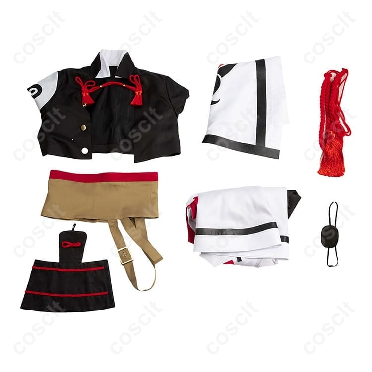 ギルティギア 梅喧 バトル衣装コスプレ｜和装シルエット高再現で通気快適、撮影・イベントに最適 - 6枚目の画像