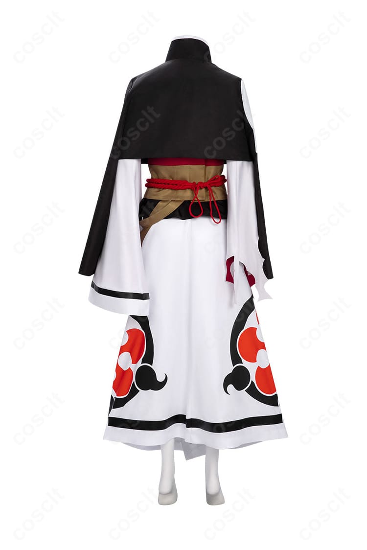 ギルティギア 梅喧コスプレ 背面全体・帯位置とコートの後ろ姿の広がり