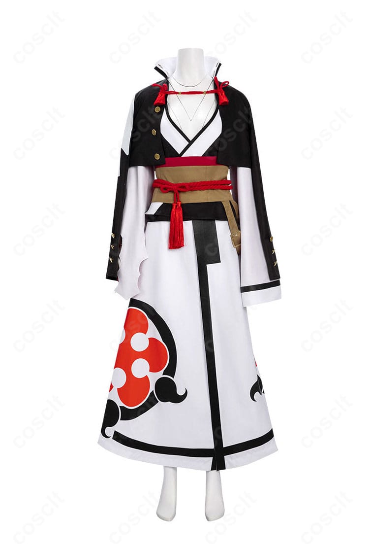 ギルティギア 梅喧コスプレ 正面全体図・復讐の女剣士を意識した和装コートのシルエット