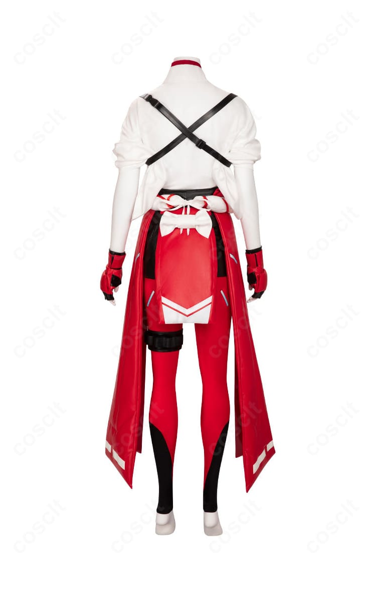 オーバーウォッチ2 キリコ衣装の背面ビュー。刺繍や配色を360度で再現したディテール