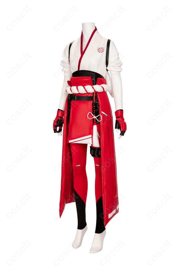 オーバーウォッチ2 キリコ衣装の横からのシルエット。立体裁断による動きやすさとラインを確認