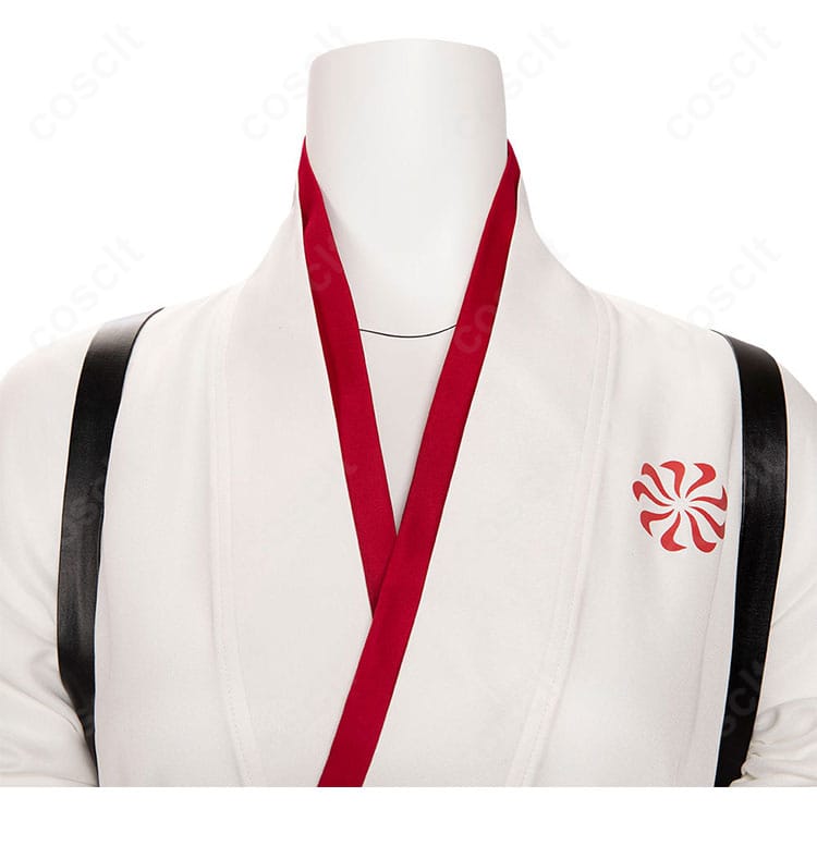 オーバーウォッチ2 キリコ衣装の衿元アップ。装飾と縫製がゲームイメージに忠実なディテール