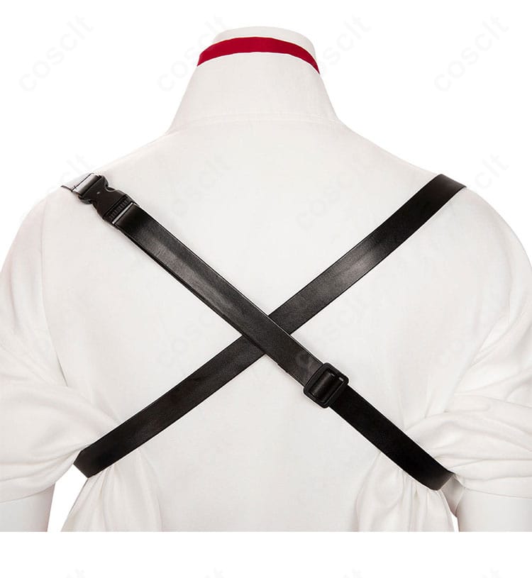 オーバーウォッチ2 キリコ衣装の背面ショルダーストラップ。耐久性の高いステッチを確認