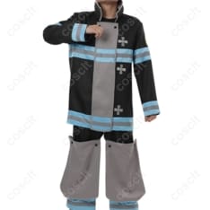 炎炎ノ消防隊 森羅日下部 第8特殊消防隊 消防服コスプレ 高再現で動きやすく撮影映え - 1枚目の画像（サムネイル）