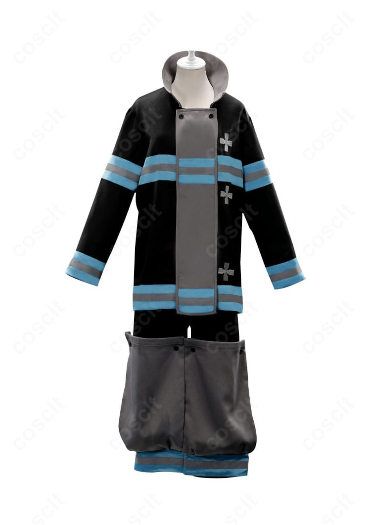 炎炎ノ消防隊 森羅日下部の消防服コスプレ 正面全体像