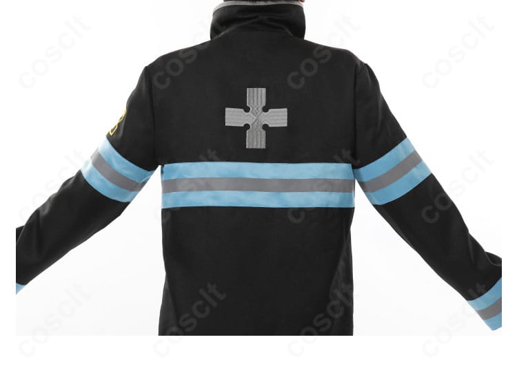 森羅日下部コスプレ 上衣背面の全体シルエットとライン配置