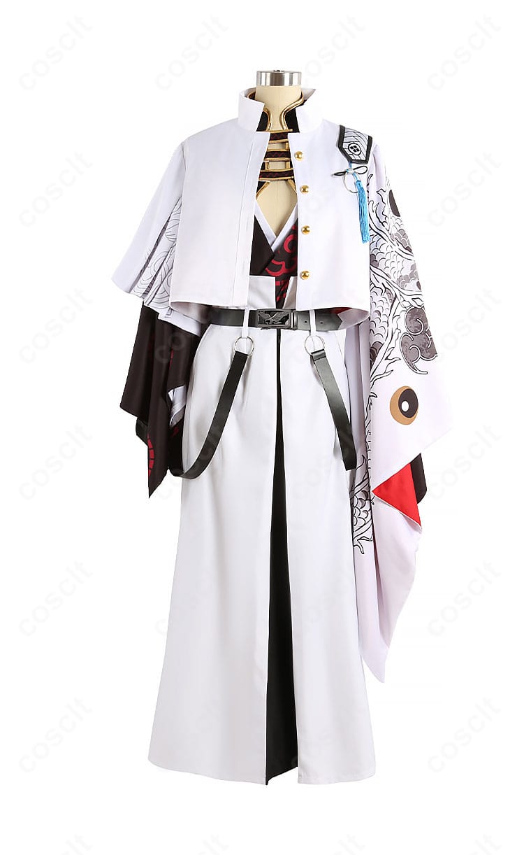 FGO 高杉晋作 第2再臨コスプレ衣装 正面全身｜ロングコートと装飾の精密ディテール