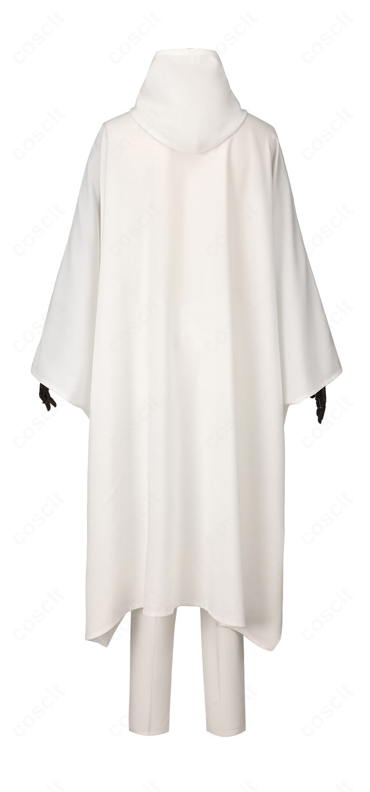 Fate/strange Fake エルキドゥ衣装の背面全景。フードの落ち感とバックシルエットを確認できる。