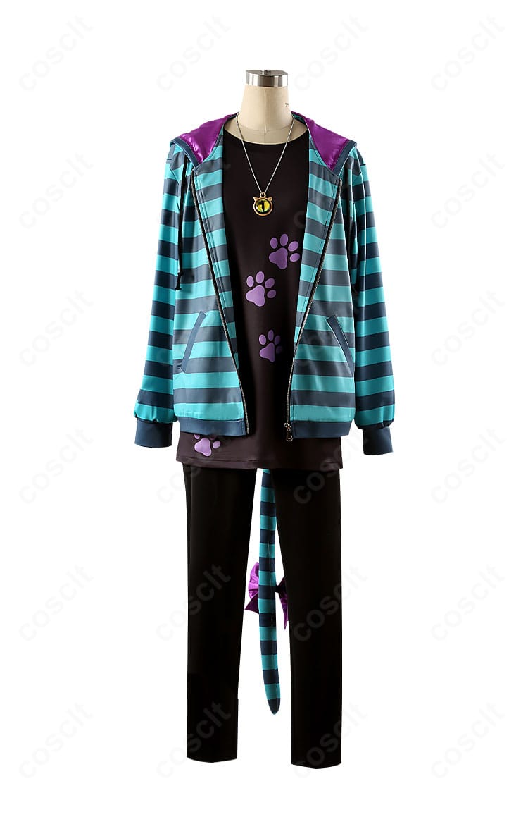 ブルーロック 蜂楽廻 Alice ver. コスプレ衣装の正面全身。クラシカル配色のコートとセット一式を忠実再現。