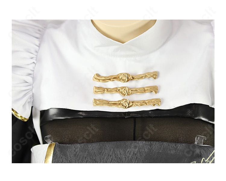 NIKKE ブラン ビューティフルデイズ 衣装の装飾ディテール。刺繍と配色パーツの質感を確認