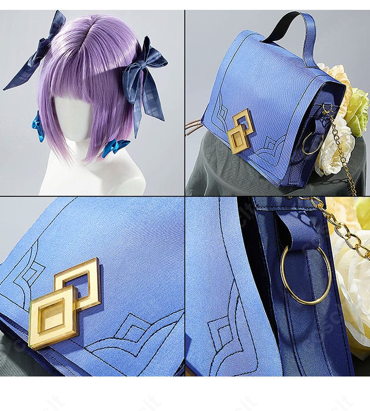 バッグの髪飾り部分の細部画像。可愛いデザインが特徴です。