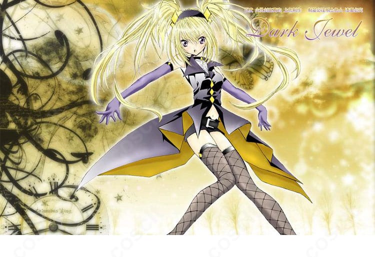 しゅごキャラ! ほしな歌唄 ブラックダイヤモンド衣装の着用イメージ。キャラクターになりきった全身コーデの雰囲気が分かる写真