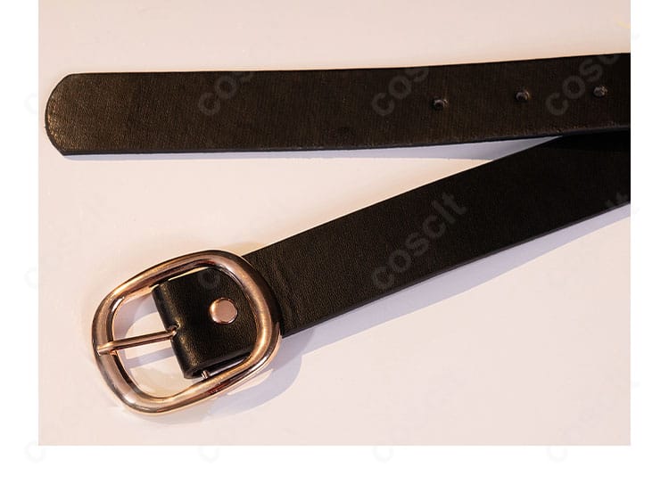 しゅごキャラ! ほしな歌唄 ブラックダイヤモンド衣装のベルト詳細。腰回りアクセサリーの金具や縫製を確認