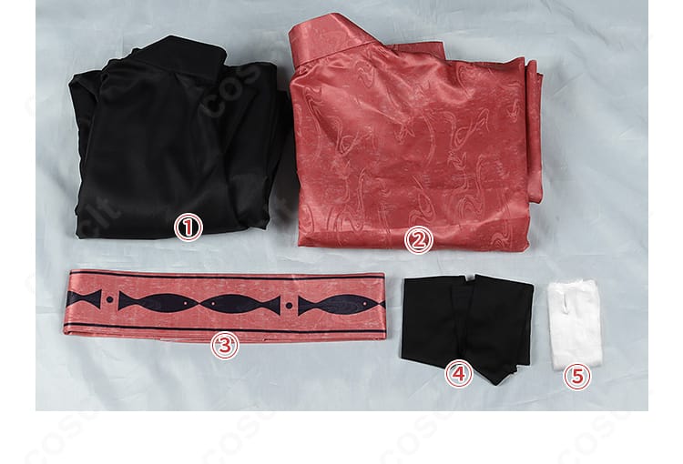 ハイキュー!! 黒尾鉄朗 コスプレ衣装 構成イメージ（各パーツの配置と全体感）