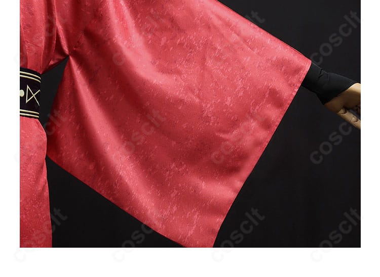 ハイキュー!! 孤爪研磨 和風アレンジ衣装 袖正面ディテール。シンプルで整った縫製ライン。