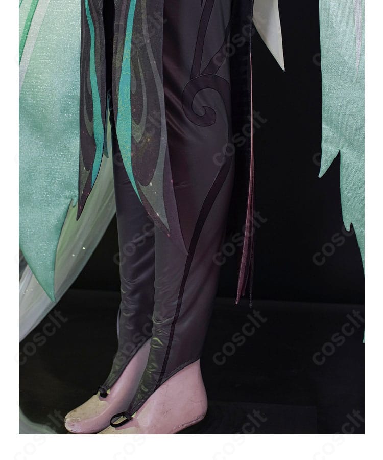 原神 閑雲 衣装脚部側面の装飾パーツ クローズアップ