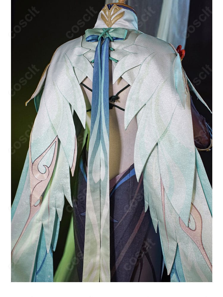 コスプレ衣装 閑雲 背面装飾の細部デザインと再現度確認