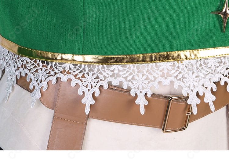 阿良河キウィ レオパルト衣装 後部裾の花柄モチーフ。背面の華やかさを演出するポイントをクローズアップ。