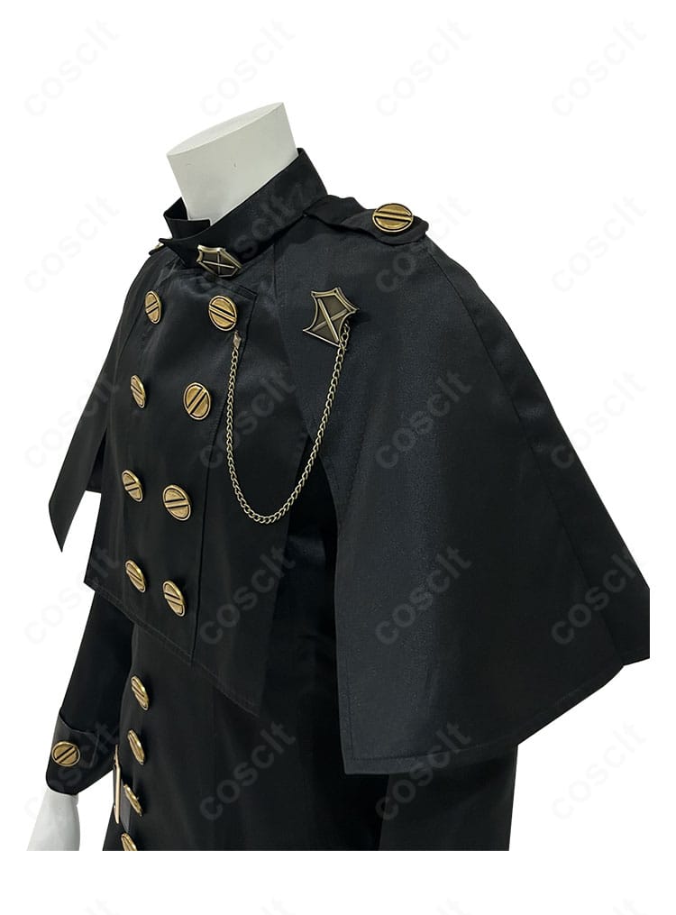 FF14 ヨルハ五一式軍装:術 上衣サイド装飾のクローズアップ。刺繍と素材感の質感が伝わるディテール写真