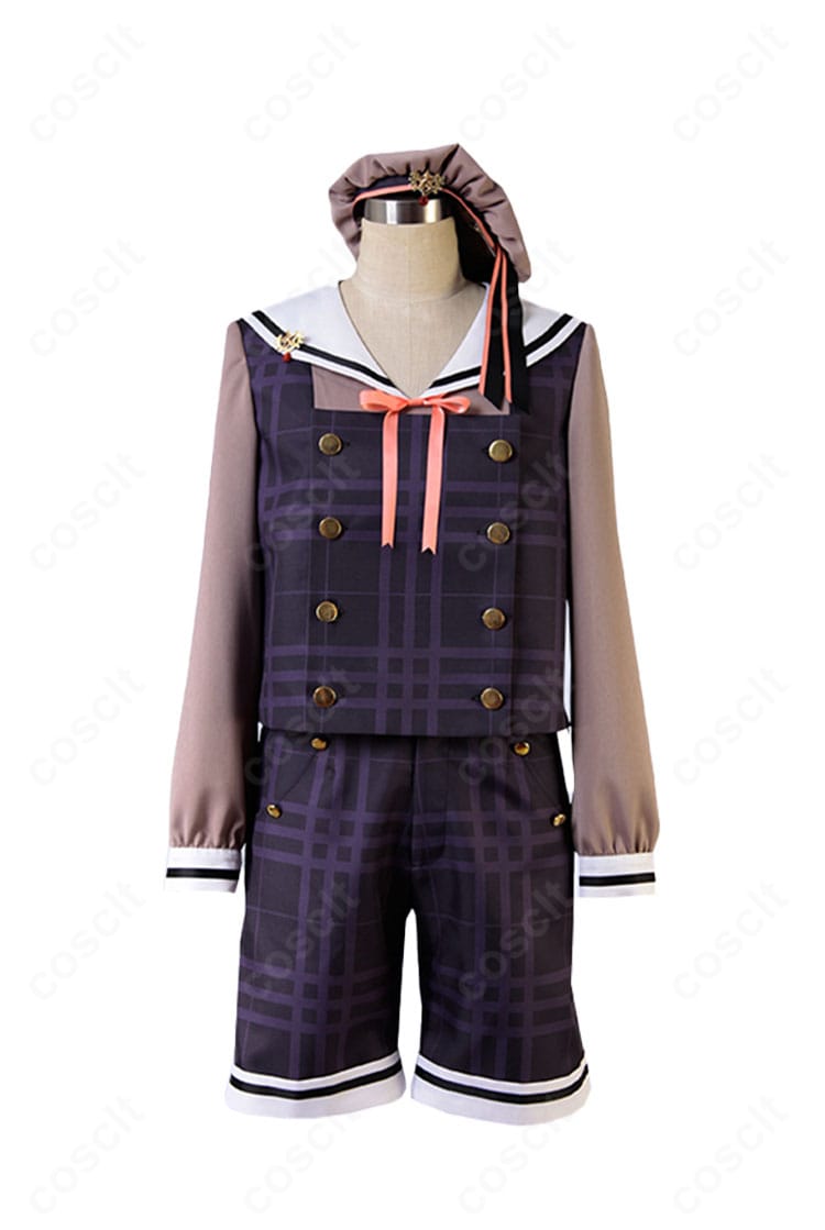 あんさんぶるスターズ！仙石忍 制服ver コスプレ衣装の正面全身。高再現シルエットと学園制服のバランスを確認できる写真