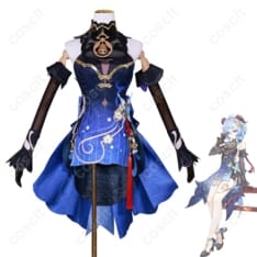 原神 甘雨 玄玉瑶芳 コスプレ衣装 高発色と豪華刺繍で高再現、イベント映え - 1枚目の画像（サムネイル）