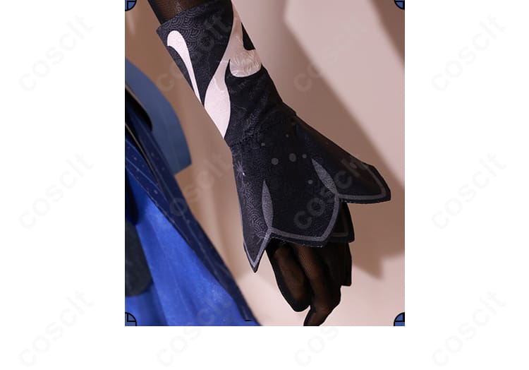 原神 甘雨コスプレ 付属手袋のステッチと素材感。フィット感と発色を見せるディテールショット。