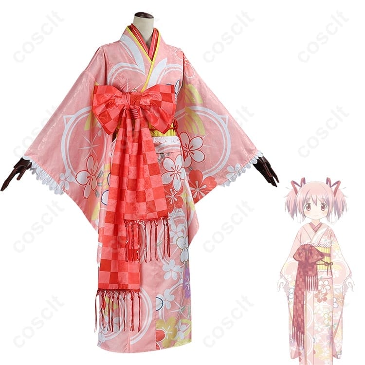 鹿目まどか 晴着Ver. コスプレ衣装｜高再現の上品和装で撮影会・イベントに最適 - 2枚目の画像