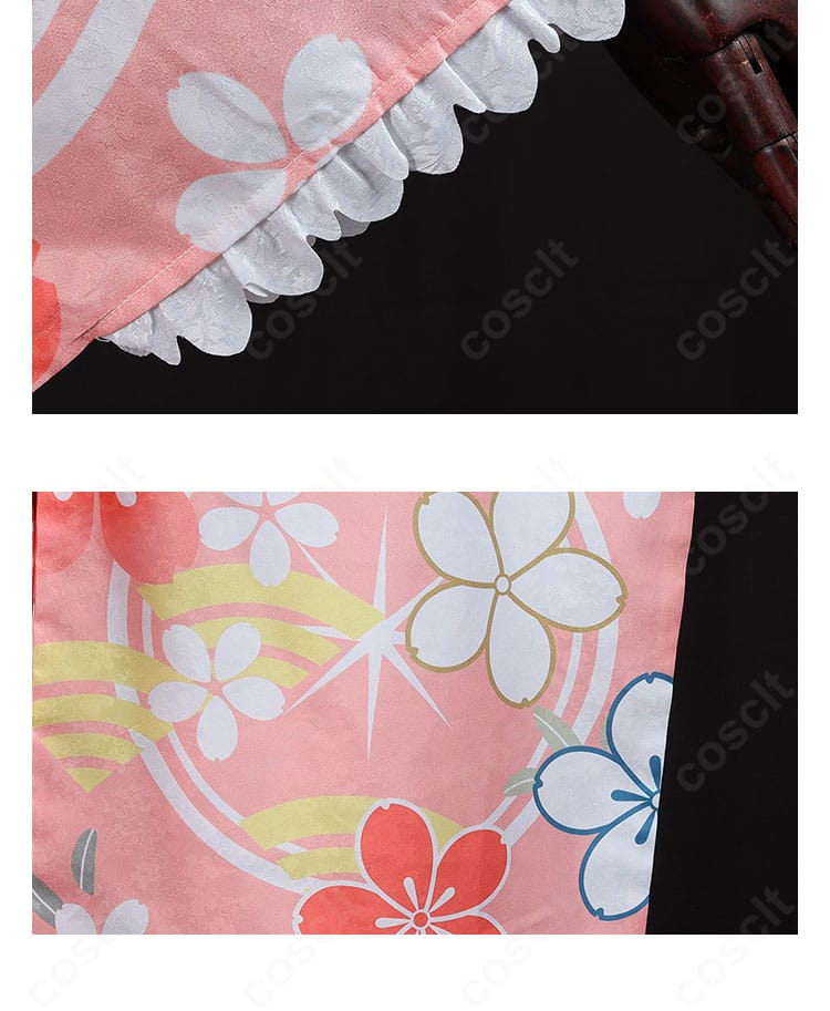 晴着Ver. 袖口刺繍の接写。繊細な刺繍で手元の所作が上品に映える