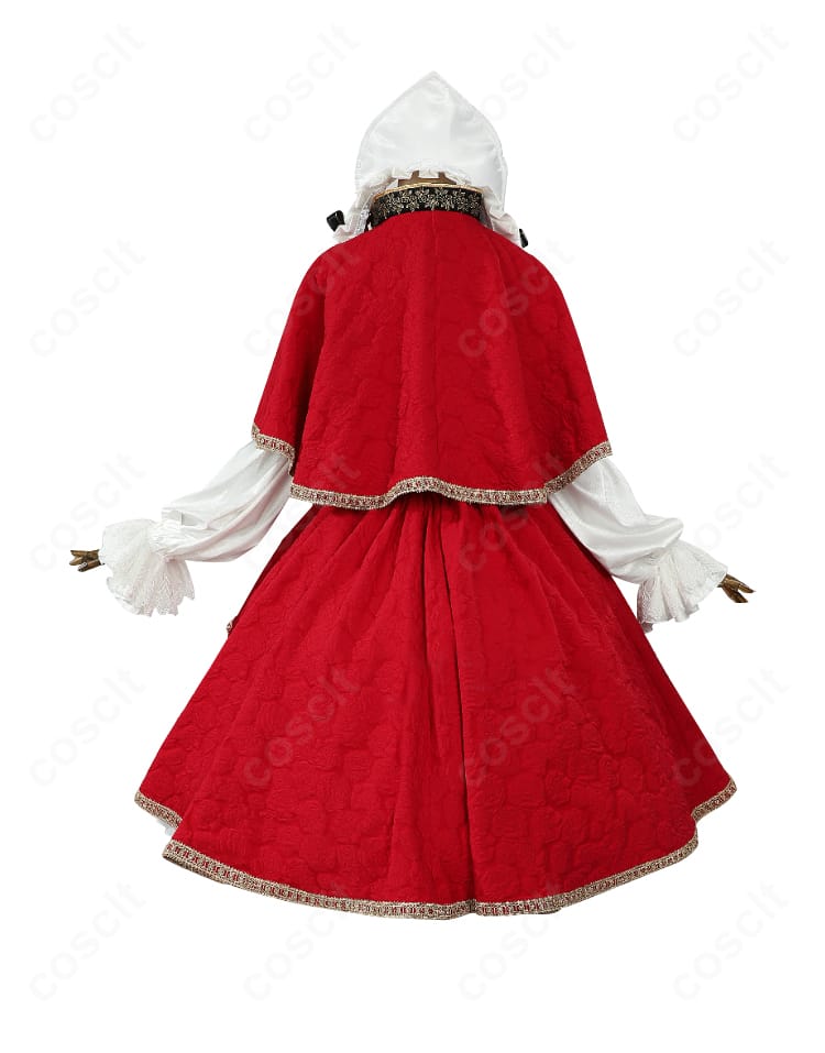 ローゼンメイデン 真紅 衣装の背面。マントの重なりと後ろ姿のシルエットを忠実に再現。