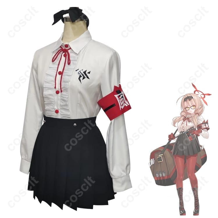 火宮チナツ ゲヘナ学園制服 コスプレ衣装｜軽やかで動きやすい高再現セット - 2枚目の画像