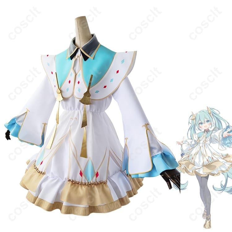 プロジェクトセカイ 初音ミク クリスマス2023 コスプレ 高再現で快適、撮影に強いシルエット - 2枚目の画像