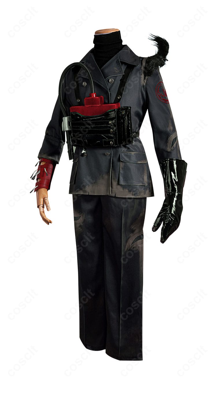 第五人格 教授（ルキノ・ドゥルギ）緊急輸送コスプレ衣装の全体画像。ダークトーンとシャープなシルエットで高再現に仕上げたデザイン。