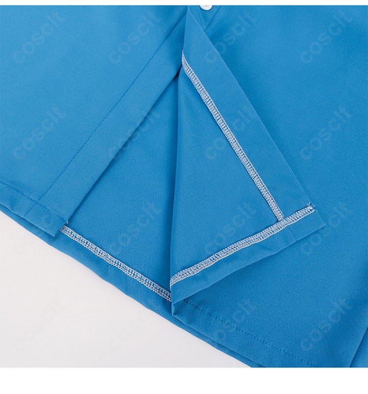 ゾン100 竜崎憲一朗 コスプレ衣装の裾ディテール。流れるようなラインでクールな印象を強調。