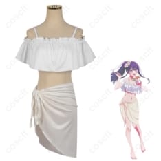【推しの子】星野アイ 水着（青ビスチェ＋白スカート）高再現コスプレ｜軽やかで撮影映え - 1枚目の画像（サムネイル）