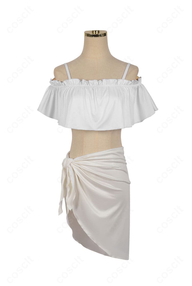 星野アイの水着（青ビスチェ＋白スカート）コスプレ衣装の正面カット。高再現シルエットと夏らしい配色でイベント・撮影向け。